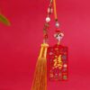 Natürliche Zinnober Yin Yang Auto-Hängedekoration Natural Cinnabar Yin Yang Car Hanging Decoration - 8