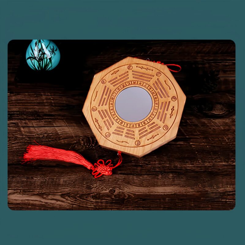 Pfirsichholz Bagua-Karte mit Fünf-Kaiser-Münzen Peach Wood Bagua Map with Five-Emperor Coins - 15