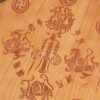 Pfirsichholz Bagua-Karte mit Fünf-Kaiser-Münzen Peach Wood Bagua Map with Five-Emperor Coins - 7
