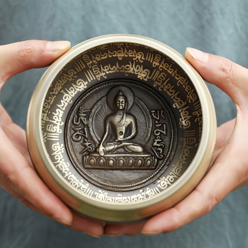 Handgefertigtes tibetisches Klangschalen-Set für Meditation und Fokus Tibetan Handcrafted Sound Bowl Set for Meditation & Focus - 1