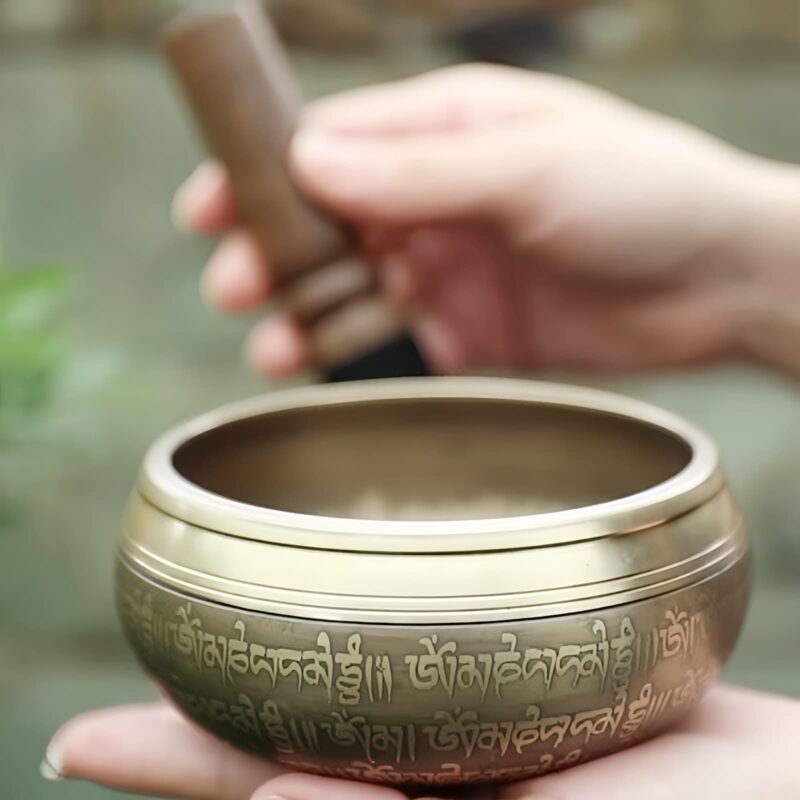 Handgefertigtes tibetisches Klangschalen-Set für Meditation und Fokus Tibetan Handcrafted Sound Bowl Set for Meditation & Focus - 5