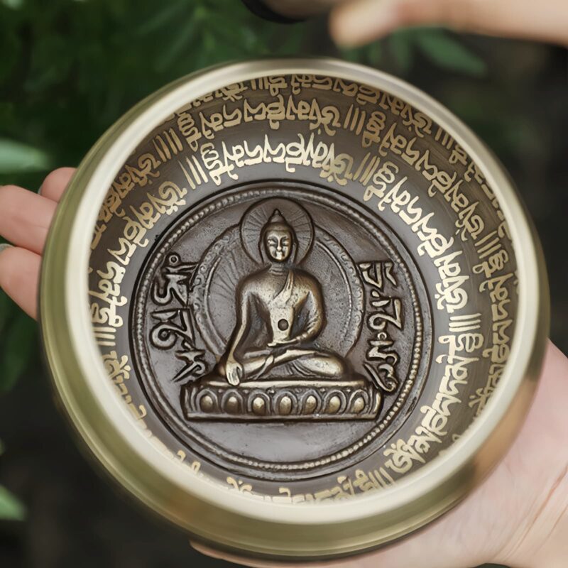 Handgefertigtes tibetisches Klangschalen-Set für Meditation und Fokus Tibetan Handcrafted Sound Bowl Set for Meditation & Focus - 3