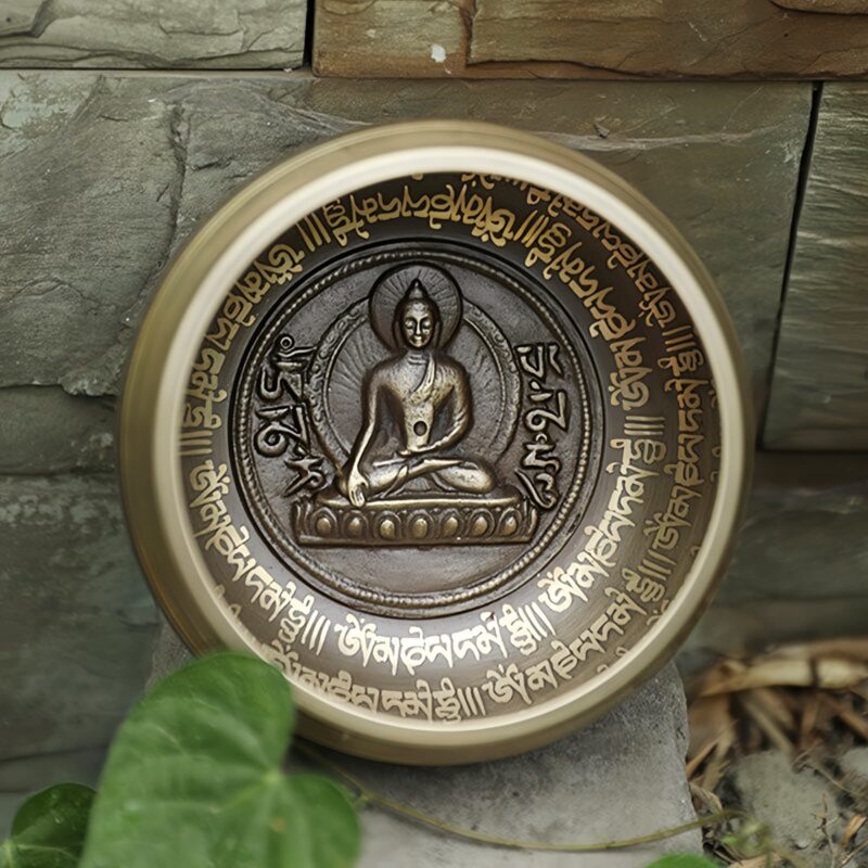 Handgefertigtes tibetisches Klangschalen-Set für Meditation und Fokus Tibetan Handcrafted Sound Bowl Set for Meditation & Focus - 10