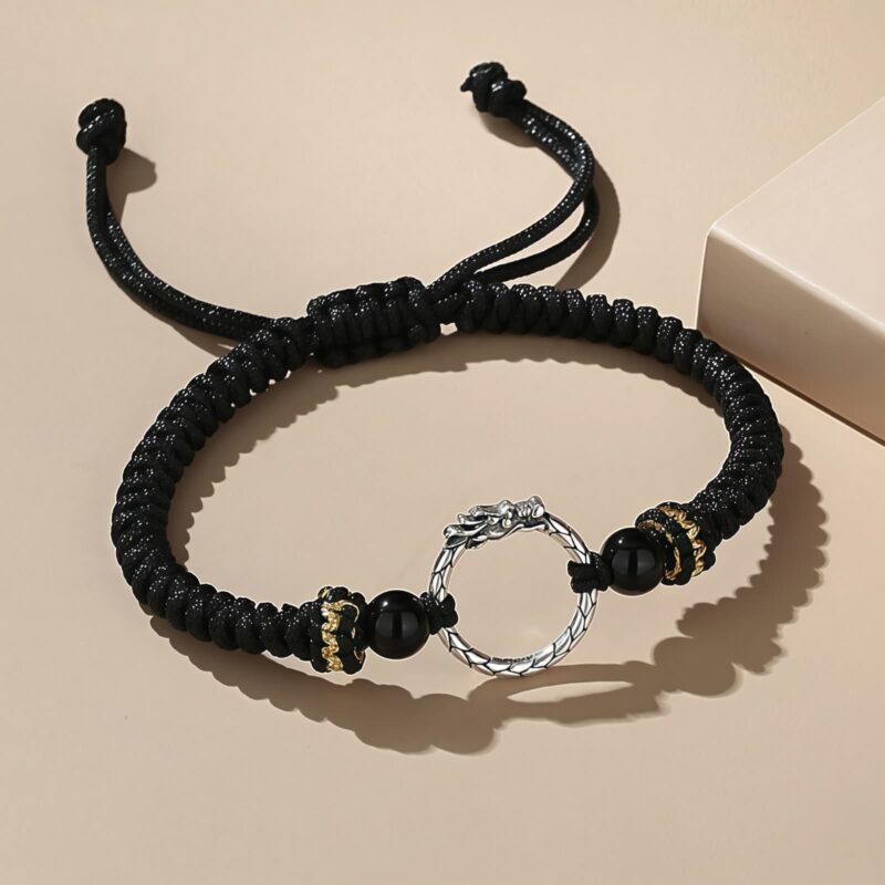 925 Silver Dragon Phoenix Couple Bracelet - 3