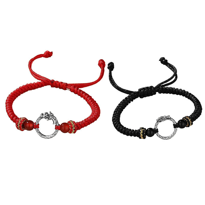 925 Silver Dragon Phoenix Couple Bracelet 925 Silver Dragon Phoenix Couple Bracelet - 13