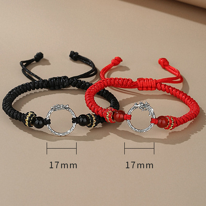 925 Silver Dragon Phoenix Couple Bracelet 925 Silver Dragon Phoenix Couple Bracelet - 8