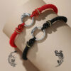 925 Silver Dragon Phoenix Couple Bracelet 925 Silver Dragon Phoenix Couple Bracelet - 12