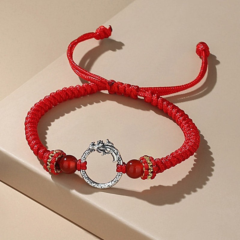 925 Silver Dragon Phoenix Couple Bracelet 925 Silver Dragon Phoenix Couple Bracelet - 5