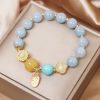 Aquamarin-Armband für Schutz und Fülle Aquamarine Wealth Protection Bracelet