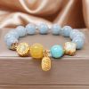 Aquamarin-Armband für Schutz und Fülle Aquamarine Wealth Protection Bracelet