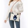 Bolsa Tiracolo de Lona - Olho Grego e Mão de Hamsá Canvas Hamsa Evil Eye Crossbody Bag