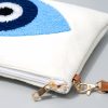Bolsa Tiracolo de Lona - Olho Grego e Mão de Hamsá Canvas Hamsa Evil Eye Crossbody Bag