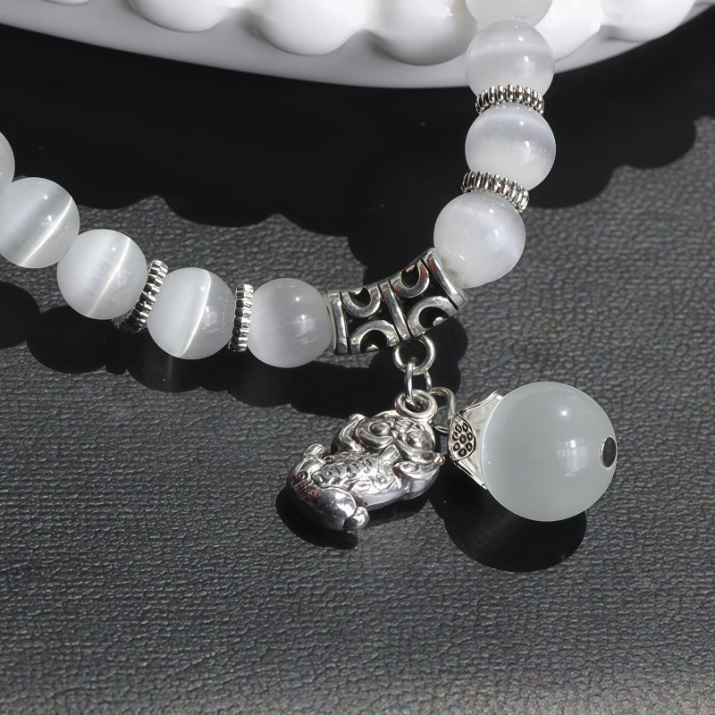 Chrysoberyl Pixiu Triple Wrap Wealth Bracelet Chrysoberyl Pixiu Triple Wrap Wealth Bracelet