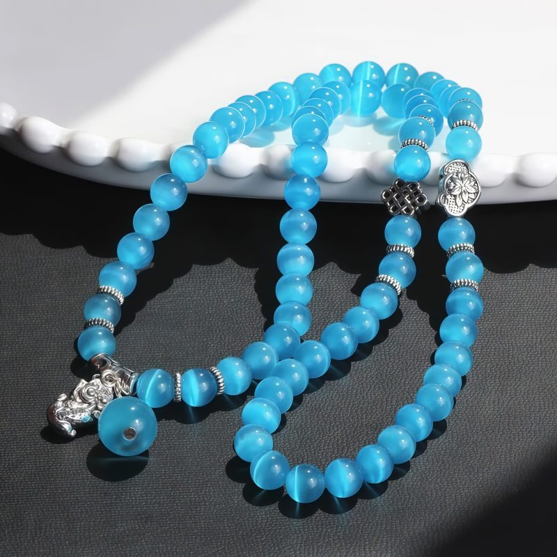 Chrysoberyl Pixiu Triple Wrap Wealth Bracelet Chrysoberyl Pixiu Triple Wrap Wealth Bracelet
