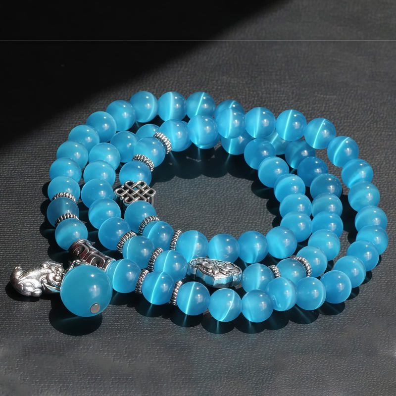 Chrysoberyl Pixiu Triple Wrap Wealth Bracelet Chrysoberyl Pixiu Triple Wrap Wealth Bracelet