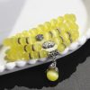 Chrysoberyl Pixiu Triple Wrap Wealth Bracelet Chrysoberyl Pixiu Triple Wrap Wealth Bracelet