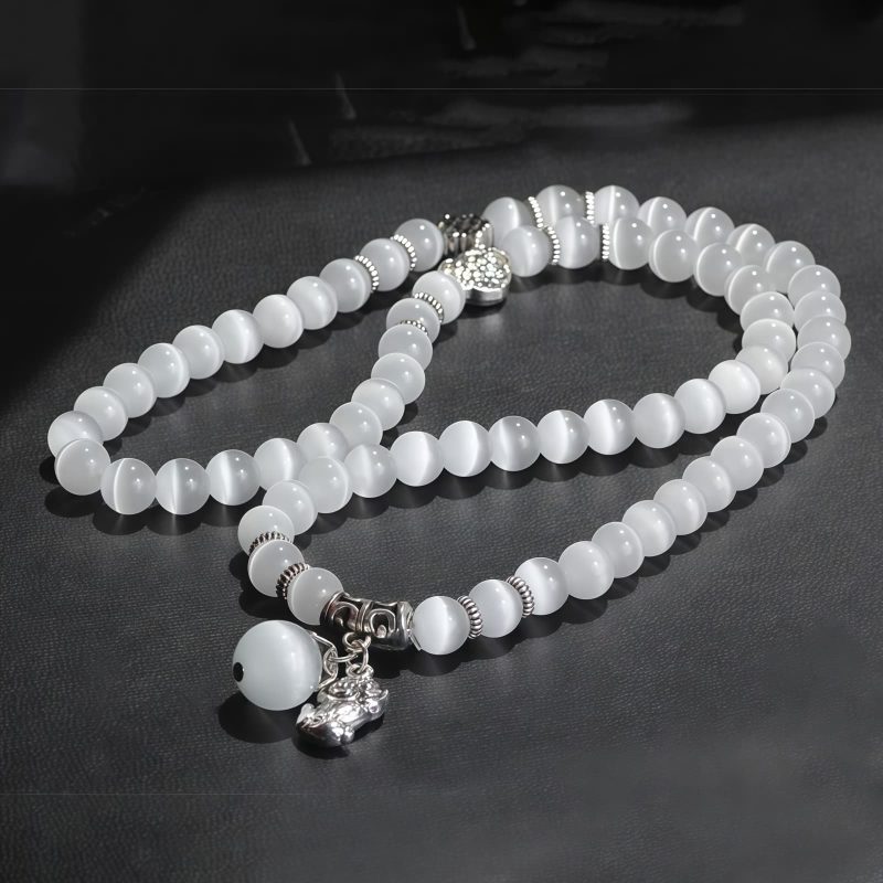 Chrysoberyl Pixiu Triple Wrap Wealth Bracelet Chrysoberyl Pixiu Triple Wrap Wealth Bracelet