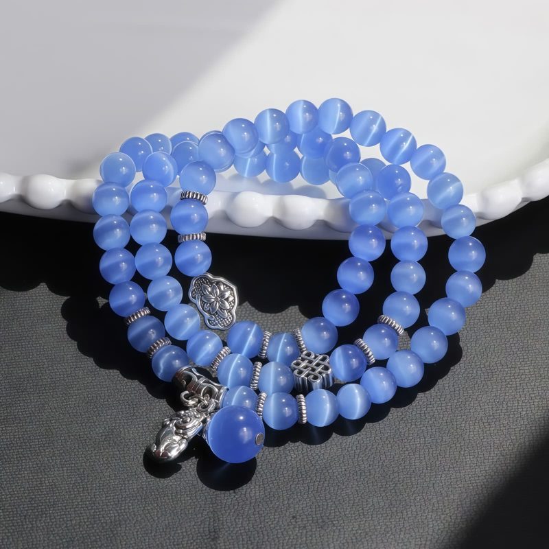 Chrysoberyl Pixiu Triple Wrap Wealth Bracelet Chrysoberyl Pixiu Triple Wrap Wealth Bracelet