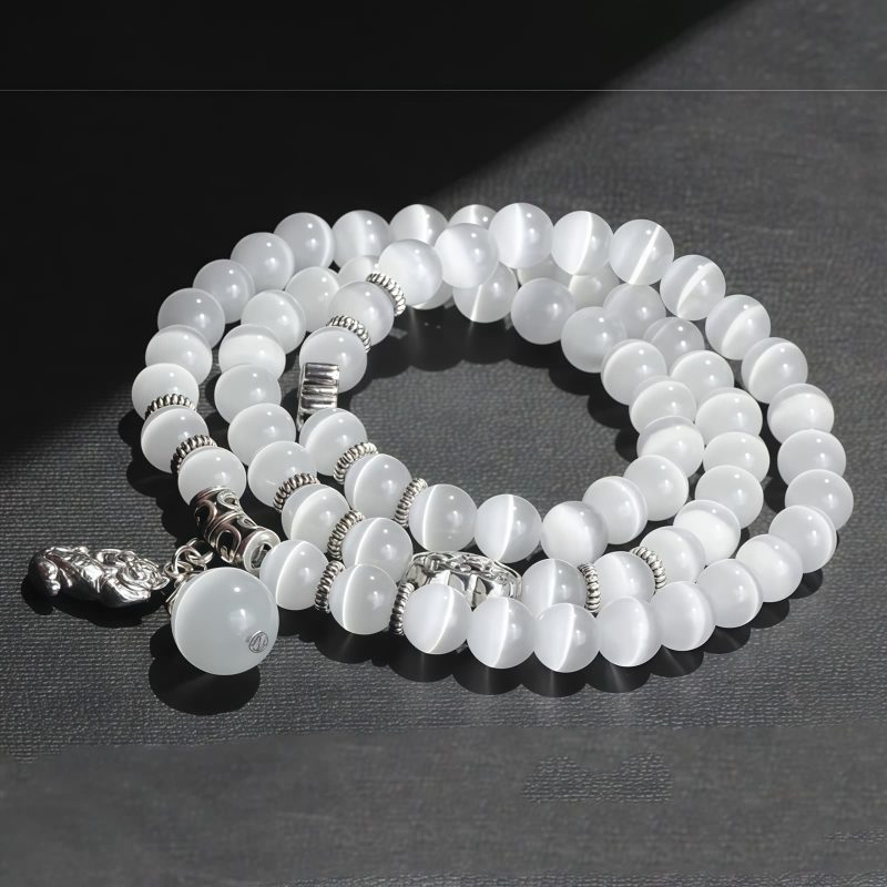 Chrysoberyl Pixiu Triple Wrap Wealth Bracelet Chrysoberyl Pixiu Triple Wrap Wealth Bracelet
