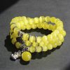 Chrysoberyl Pixiu Triple Wrap Wealth Bracelet Chrysoberyl Pixiu Triple Wrap Wealth Bracelet