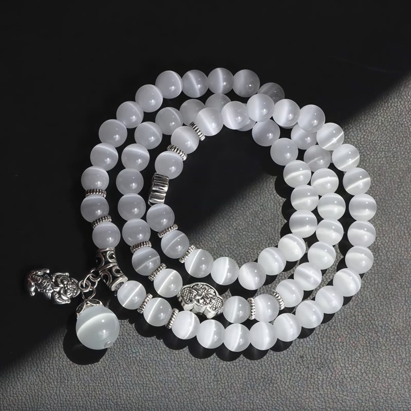 Chrysoberyl Pixiu Triple Wrap Wealth Bracelet Chrysoberyl Pixiu Triple Wrap Wealth Bracelet