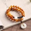 Cyan Bodhi Seed Lotus Jade Bracelet Cyan Bodhi Seed Lotus Jade Bracelet