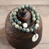 Cyan Bodhi Seed Lotus Jade Bracelet Cyan Bodhi Seed Lotus Jade Bracelet