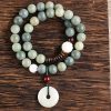 Cyan Bodhi Seed Lotus Jade Bracelet Cyan Bodhi Seed Lotus Jade Bracelet