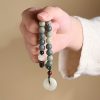 Cyan Bodhi Seed Lotus Jade Bracelet Cyan Bodhi Seed Lotus Jade Bracelet