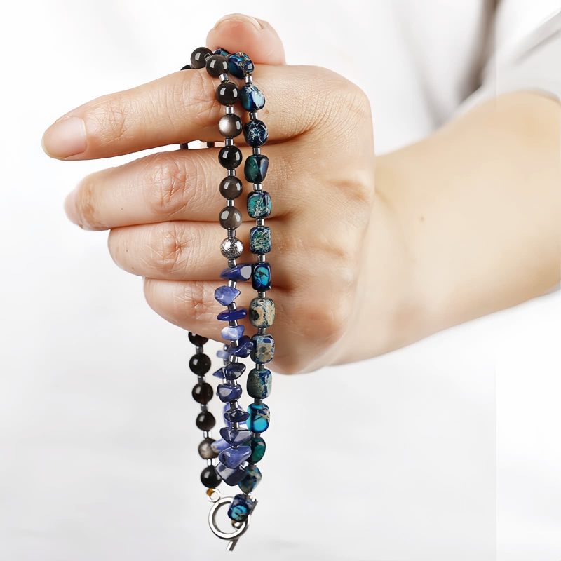 Emperor Stone & Sodalite Balance Bracelet Emperor Stone & Sodalite Balance Bracelet