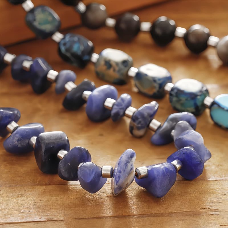 Emperor Stone & Sodalite Balance Bracelet Emperor Stone & Sodalite Balance Bracelet