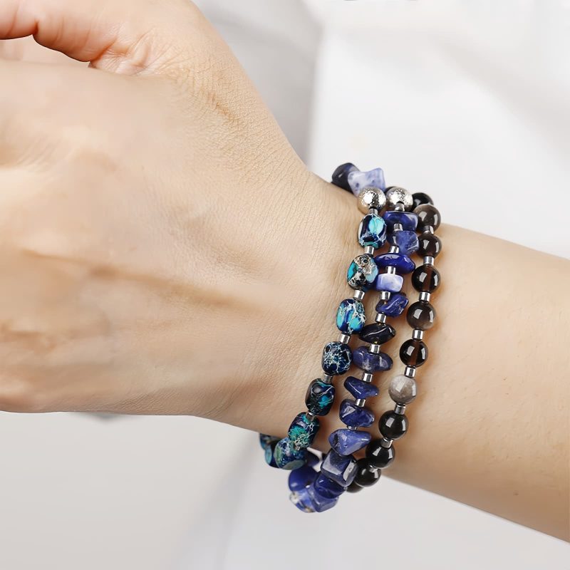 Emperor Stone & Sodalite Balance Bracelet Emperor Stone & Sodalite Balance Bracelet