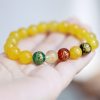 Pulsera de Ágata de los Cinco Elementos para la Abundancia Five Elements Agate Wealth Enhancement Bracelet