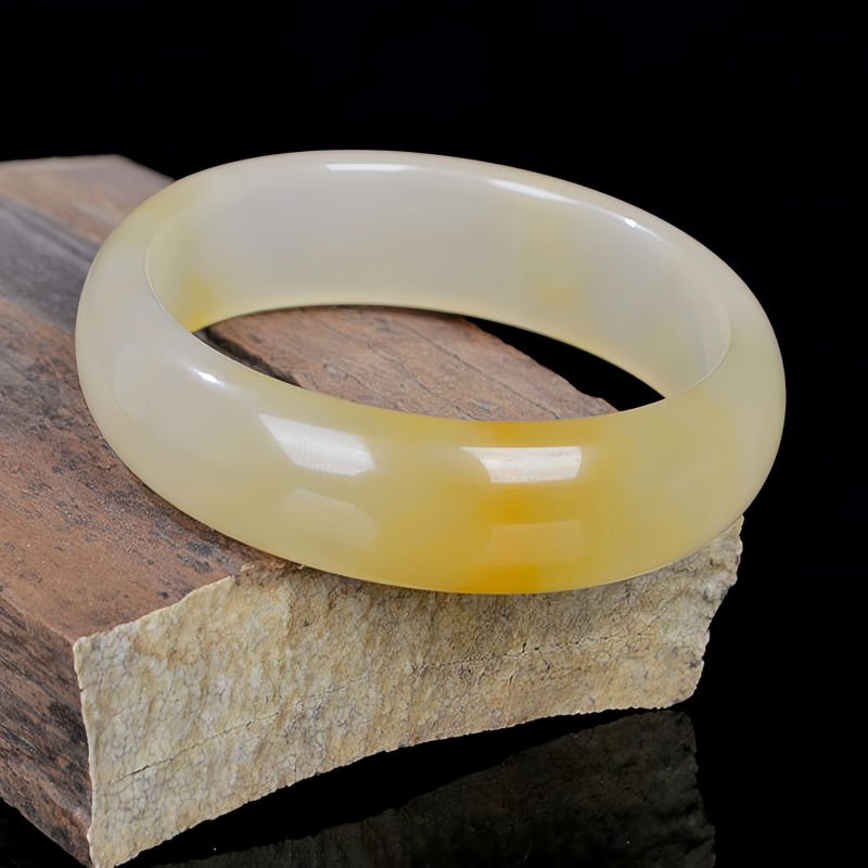 Pulsera de Jade Seda Dorada: Prosperidad y Protección Golden Silk Jade Wealth Protection Bracelet