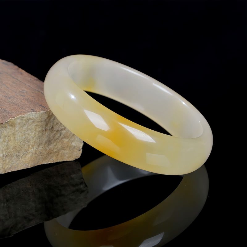 Pulsera de Jade Seda Dorada: Prosperidad y Protección Golden Silk Jade Wealth Protection Bracelet