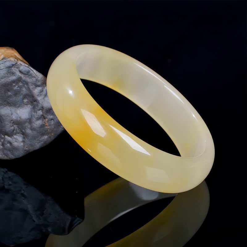 Pulsera de Jade Seda Dorada: Prosperidad y Protección Golden Silk Jade Wealth Protection Bracelet