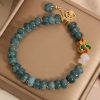 Jade White Agate Butterfly Charm Bracelet Jade White Agate Butterfly Charm Bracelet