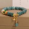 Jade White Agate Butterfly Charm Bracelet Jade White Agate Butterfly Charm Bracelet
