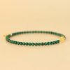 Natural Malachite Elephant Charm Bracelet Natural Malachite Elephant Charm Bracelet