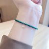 Natural Malachite Elephant Charm Bracelet Natural Malachite Elephant Charm Bracelet