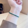 Natural Malachite Elephant Charm Bracelet Natural Malachite Elephant Charm Bracelet