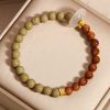 Natural Alashan Agate Kuka Seed Protection Bracelet Natural Alashan Agate Kuka Seed Protection Bracelet