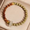Natural Alashan Agate Kuka Seed Protection Bracelet Natural Alashan Agate Kuka Seed Protection Bracelet