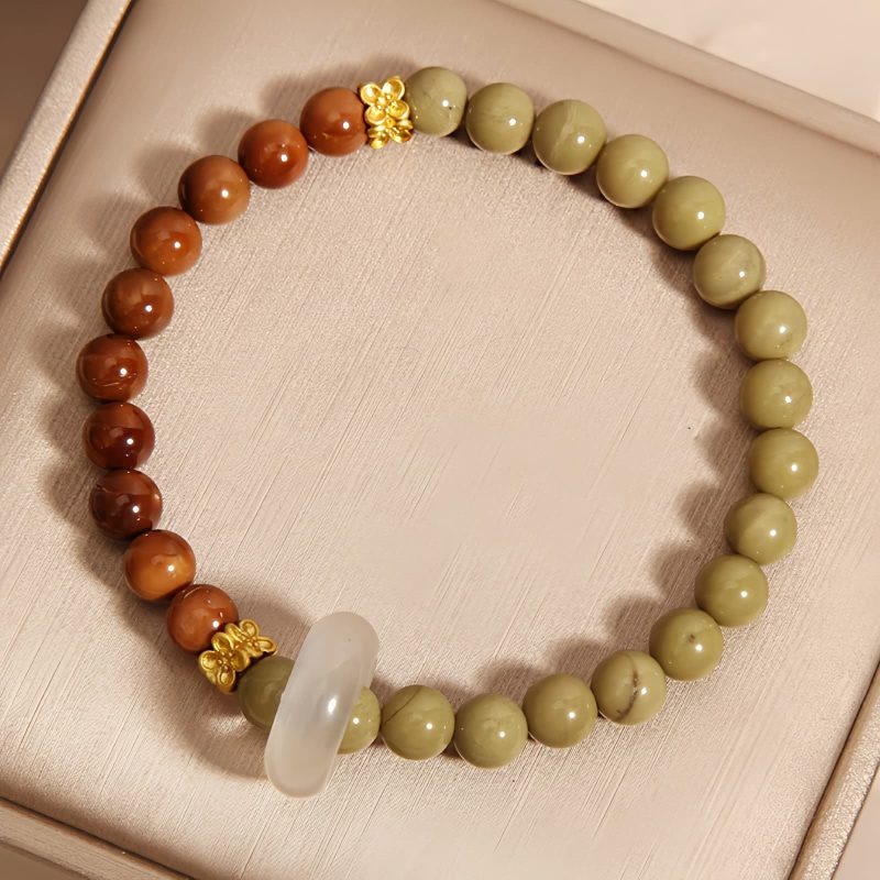 Natural Alashan Agate Kuka Seed Protection Bracelet Natural Alashan Agate Kuka Seed Protection Bracelet
