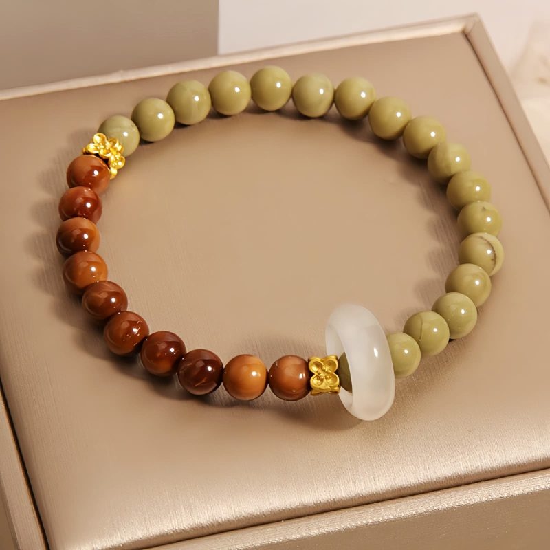 Natural Alashan Agate Kuka Seed Protection Bracelet Natural Alashan Agate Kuka Seed Protection Bracelet