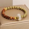 Natural Alashan Agate Kuka Seed Protection Bracelet Natural Alashan Agate Kuka Seed Protection Bracelet