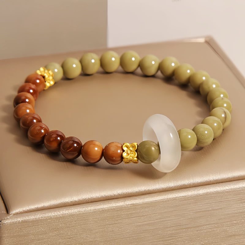 Natural Alashan Agate Kuka Seed Protection Bracelet Natural Alashan Agate Kuka Seed Protection Bracelet