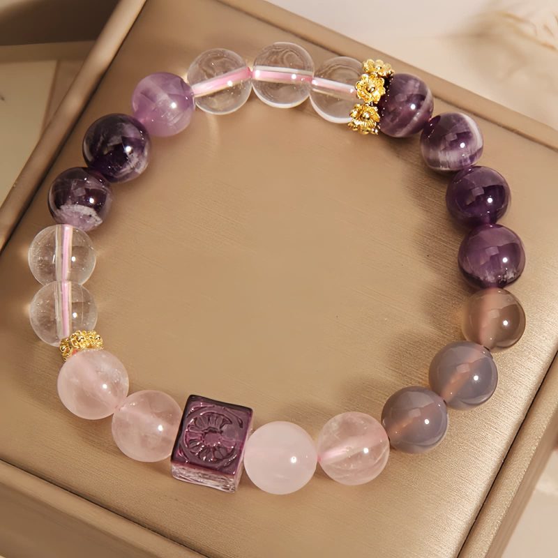 Natural Amethyst Healing Bracelet Natural Amethyst Healing Bracelet