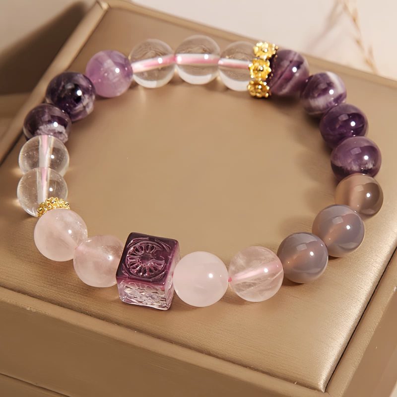 Natural Amethyst Healing Bracelet Natural Amethyst Healing Bracelet