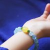 Natural Aquamarine Amber Healing Bracelet Natural Aquamarine Amber Healing Bracelet